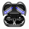 Pikkukuva 1 / 6: Langattomat nappikuulokkeet 72H Kuulokkeet mikrofonilla Over Ear Bluetooth 5.3 USB-C Pikalataus, Painikeohjaus, IPX7 Vedenpitävät kuulokkeet iPhone Androidille