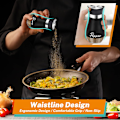 Miniatyrbilde 5 av 6: Salt- og pepperbøsse sett, 4 oz glassbunn salt pepper shaker med rustfritt stål lokk for kjøkkenutstyr matlaging bord, bobil, camping