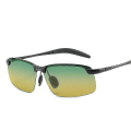 Miniatyrbillede 2 af 4: Mænd polariserede kørebriller Solbriller Day Night Vision Driver's Eyewearzszjbv53（Sort）