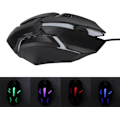 Miniatyrbillede 6 af 6: RGB Gaming Mus, 1600 DPI Computer Kablet Mus, Ergonomisk Gaming Mus, Farverige Lys, 3D Rullehjul, til Win10 8 7 til Win til Win XP
