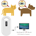 Miniatyrbillede 3 af 6: Microchip-scanner, ISO11784/85/FDX-B/EMID 128 poster dataregistrering og upload til pc. Microchip-scannerlæser