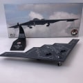 Miniatyrbilde 2 av 5: Diecast 1/200 skala B2 USAF B-2A bombefly modellfly replika modell leketøy for visning samling（A）
