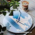 Pikkukuva 2 / 5: Nordic Style Gradient Sunset Seinäkello Light Luxury Olohuone Rei'ittämätön Mute Lasinen Seinäkello Kello Watch （35cm，SKU-6）