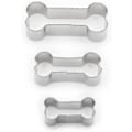 Miniatyrbild 1 av 5: Dog Bone Cookie Cutter Set, rostfritt stål, 3-delat Xxf