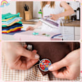 Miniatyrbillede 5 af 6: 20 stk. vintage patches applikationer hippie retro broderede patches sommer strand stryge på patches til rygsække, jeans, jakker og tøj DIY håndværk