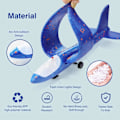 Miniatyrbild 4 av 6: 3-pack skumflygplansleksaker, 2 flygmod glidflygplan, flygleksaker för barn, pojkar flickor presenter, utomhussportspresenter (slumpmässiga färgfärgplan)