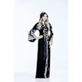 Miniatyrbillede 3 af 4: Halloween Karneval Kranie Print Lang Kjole Dronning Kostume Kostume-c Z（XL）