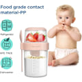 Miniatyrbilde 4 av 6: Frokostblandingsskål til å ta med, yoghurtbeger med skje for på farten, 310ML+560ML lekkasjesikker yoghurtbeger, matboks (hvit)
