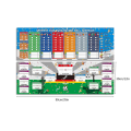 Miniatyrbillede 2 af 2: 2024 UEFA EM-skema Kampfodboldplakat Dagligstue Bardekoration Ridsbar engelsk stil FLYE3721（One Size，A）