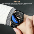 Miniatyrbillede 5 af 5: Vandtæt herreur i rustfrit stål Klassisk Quartz Luminous Business armbåndsur（Black Mesh Belt）