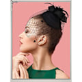 Miniatyrbillede 2 af 5: Chuangdi Pillbox Fascinator Hat Til Kvinder Tea Party Hat Pandebånd Med Mesh Slør Sort Begravelseshatte Fascinator Til Bryllup Kvinder S Hatte Og Kasketter Adgang