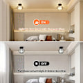 Miniatyrbilde 6 av 6: Halvveis innfelt taklampe – krystalllampe med krystalldekorasjon for stue, gang, bad, elegant og funksjonell belysningsløsning