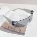 Miniatyrbild 3 av 6: Rimless solglasögon kvinnor män futuristiska spegel mode rimless solglasögon för cykling strandfest modeglasögon