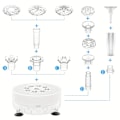 Pikkukuva 5 / 6: Suihkulähde Pumppu LED-valoilla ja Suuttimilla, DIY Suihkulähde Pumppusetti USB-virtajohdolla ja Virta-adapterilla, Vedenpumppu