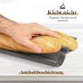 Miniatyrbild 3 av 6: Baguettebakplåt för 2 baguetter, baguettebricka, baguetteform, brödbakningsform, baguettebricka, baktillbehör