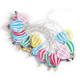 Miniatyrbillede 1 af 5: 20 LED Julepynt, Jernkunst LED Varmtluftballon Lysstreng, Batterikasse Lysstreng til Indendørs, Lille Farverig Julepynt