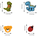 Miniatyrbillede 2 af 5: 60 stk. assorterede styles broderede patches, lyse levende farver, sy på/stryg på patch applikation til tøj, kjole, hat, jeans, DIY tilbehør