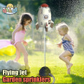Pikkukuva 2 / 5: Takapihan vesisuihku sprinkleri lentävä suihkukone pyörivä lasten puutarha heilutus roiskutus vauva ranta kesä ulkolelu lapselle lahja（keltainen）