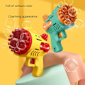 Miniatyrbillede 3 af 6: Boblepistol, farverig boblemaskine med rig boble, automatisk boblemaskine