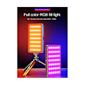 Pikkukuva 3 / 5: Rgb-täyden värin live-lähetyskaunousvalolamppu, neliön taskulamppu, valokuvaus, täyden värin led-valo (musta)