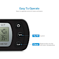 Miniatyrbild 6 av 6: Kyl- och frys termometer, digital termometer för frysrum, vattentät max/min-registreringsfunktion med stor LCD-skärm
