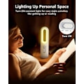 Miniatyrbild 4 av 6: Uppladdningsbar rörelsesensor nattlampa 2-i-1 bärbar LED nattlampa ficklampa med skymningssensor för sovrum, badrum, barnrum, toalett