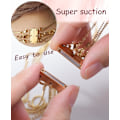 Miniatyrbillede 3 af 6: Kvindernes Multilayer Halskæde Lås og Spænder 18K Guld og Sølv Flere Spænder til Multilayer Separator Perler