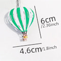 Miniatyrbillede 4 af 5: 10 LED Julepynt, Jernkunst LED Varmtluftballon Lysstreng, Batterikasse Lysstreng til Indendørs, Lille Farverig Julepynt