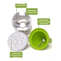 Miniatyrbilde 4 av 6: Grønnsaksspiralizer, Zucchini-nuddelmaskin, Spiralizer-nuddelmaskin, Zucchini-spiraler, Spiralgrønnsakskutter, Zucchini-spiralizer, Spiralizer