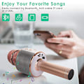 Pikkukuva 4 / 6: Langaton Bluetooth-karaokemikrofoni, 5-in-1 langaton mikrofoni lapsille, mikrofoni kaiuttimella | Remix, Mic KTV -mikrofoni