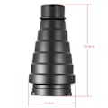 Pikkukuva 4 / 6: Metallinen kartiomainen snoot hunajakennoverkko 5 kpl värisuodatinsetti Bowens-kiinnitykselle Strobe Monolight Studio Flash -valokuvaus
