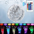 Miniatyrbillede 1 af 3: Led Rgb Ambient Light Fjernbetjening Dyklampe Til Swimming Pool Party