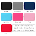 Miniatyrbild 6 av 6: Universellt Tablet Fodral Ärm Väska Skyddande Påse Stöttålig Dammtät För Apple iPad Samsung Galaxy Tab Huawei MediaPad red For 7-8 inch