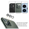 Miniatyrbild 3 av 3: BaRuiLe 5-pack Bakre Kameralins Glas för iPhone 15 Pro Max 14 Plus 13 MINI 12 11 XR XS XSMax X 6 7P 8 lins med Självhäftande 5x XR