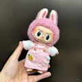Miniatyrbild 1 av 6: Mini Plyschdockas Kläder Outfit Tillbehör För Korea Kpop Exo 15-17cm Labubu Idol Overall Set Kläder Gåva Labu-17 No doll