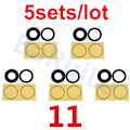 Miniatyrbild 1 av 3: BaRuiLe 5-pack Bakre Kameralins Glas för iPhone 15 Pro Max 14 Plus 13 MINI 12 11 XR XS XSMax X 6 7P 8 lins med Självhäftande 5x 11