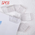 Miniatyrbild 1 av 6: Godisfärg Transparent Tryck Gem Pusher Papper Testfiler Mini Förvaringsklämma Indexsida Klämma Kontorsbindning Skrivmaterial Transparent 5PCS
