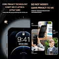 Miniatyrbild 4 av 6: 3-pack Sekretess Skärmskydd för IPhone 16 12 13 14 15 Pro Max Mini Anti-spion Glas för IPhone 11 XR X XS MAX 7 8 14 15 16 Plus For iPhone XR 3 Pieces