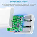 Miniatyrbild 3 av 6: PD 40W USB C Laddare Snabbladdare Typ C Kabel Mobiltelefonladdare För iPhone 14 15 Pro Max Xiaomi 13 14 Ultra Samsung Huawei White EU 1m CC cable