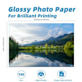 Miniatyrbild 6 av 6: Vattentätt Glättat Fotopapper A4 100 Ark Enkelsidigt Snabbtorkande Bläckstrålepapper Fotografiskt Papper för Färgbläckskrivare A4 120g 100sheets
