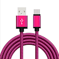 Miniatyrbild 6 av 6: 2m 3m USB Typ C Kabel snabbladdning Batteriladdare Sladd för Samsung Galaxy A51 A71 A5 A70 A81 M31 A12 S21 S10 S10E S9 A50 Silver 0.25m