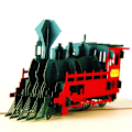 Miniatyrbild 1 av 6: Pop UP 3D Födelsedagskort Världsattraktioner Kort Affärsinbjudan Pojke Gåva Hälsning Turistvykort för Pojkvän Pappa Present Locomotive