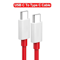 Miniatyrbild 1 av 6: PD 65W För Oneplus USB Typ C till Typ C Supersnabb Laddningsdatakabel För 12 11 10 Pro 9 10T 9R 8T 8 7T 7 5A Snabbladdare Kabel Type C To Type C 2m