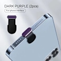 Miniatyrbild 1 av 6: iphone Tillbehör Dammskydd för Usb Dammskydd iphone 14 pro max Tillbehör Usb c Dammskydd Typ c Dammskydd Charm Kapsel iphone dark purple 2