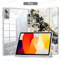 Miniatyrbild 1 av 6: TBTIC Tablet Skydd För Redmi Pad SE 11 Xiaomi Pad 6 6 Pro Fodral Med Pennhållare Söt Estetisk Transparent Grey XiaomiPad6 6 Pro