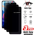 Miniatyrbild 1 av 6: 3 st Privacy Screen Protector för Xiaomi Redmi K40 K50 K60 Pro Anti-Spy Härdat Glas för Redmi A1 12C 10C 10A 9T 9C 9A 8 For Redmi 9 Anti Peeping