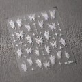 Miniatyrbild 1 av 6: 1 st 5D Japanska Kawaii Fjärils Nagelstickers Lyx Glitter Skal Aurora Nagelkonst Dekorationer Dekaler DIY Manikyr Slider Folie M285