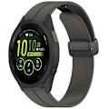 Miniatyrbild 2 av 6: 20mm 22mm Mjukt Silikonarmband för Garmin Active 5 Vivoactive 5 Magnetiskt Armband Armband Garmin Forerunner 55 965 265 165 Armband Army green For Garmin Venu 3