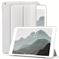 Miniatyrbild 1 av 6: För Apple iPad 10.2 2019 2020 2021 7:e 8:e 9:e generationen magnetiskt flip smart fodral, trefaldigt stativ, stötsäkert mjukt silikonskal Grey iPad 10.2