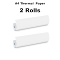 Miniatyrbild 1 av 6: A4 Termopapper Termiskt Utskriftspapper 210*30mm för A4 Trådlös Bluetooth A40/X8 Skrivarpappersrulle 2 Rolls
